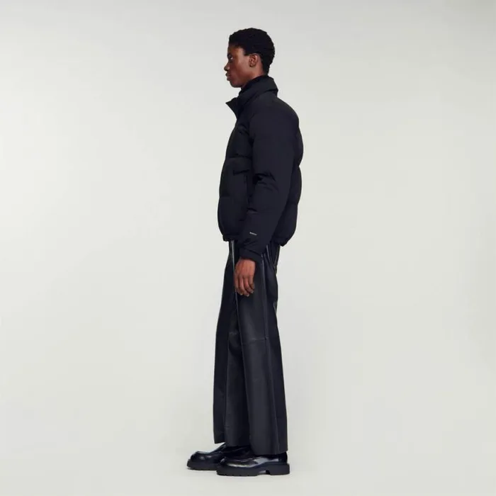 Men Coats SANDRO Oversized Puffer Jacket Black