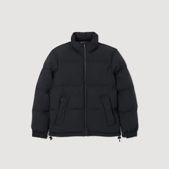 Men Coats SANDRO Oversized Puffer Jacket Black