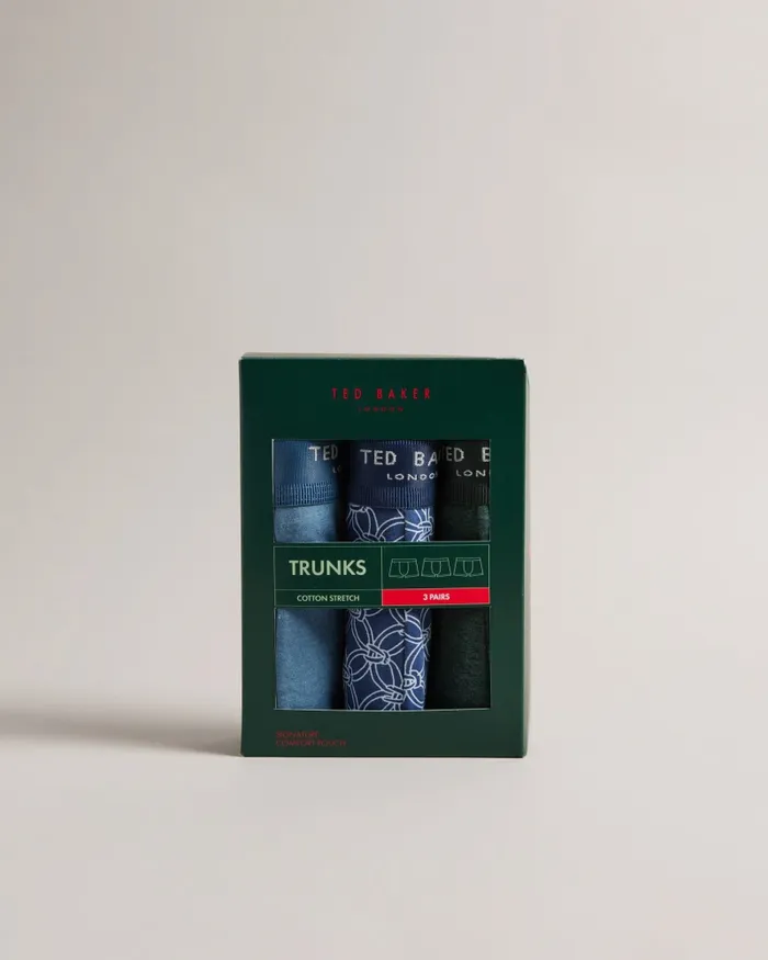 Men COONOR 8211 3 Pack Assorted Trunks Assorted Ted Baker Underwear Men COONOR 8211 3 Pack Assorted Trunks Assorted Ted Baker Underwear