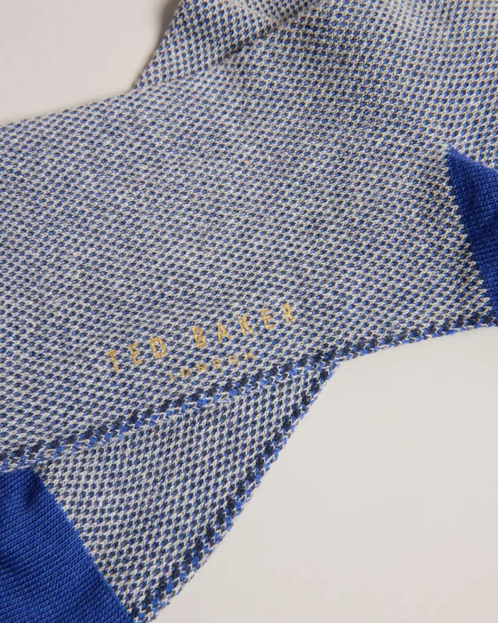 Men CORETEX 8211 Textured Crew Socks Grey Ted Baker Socks