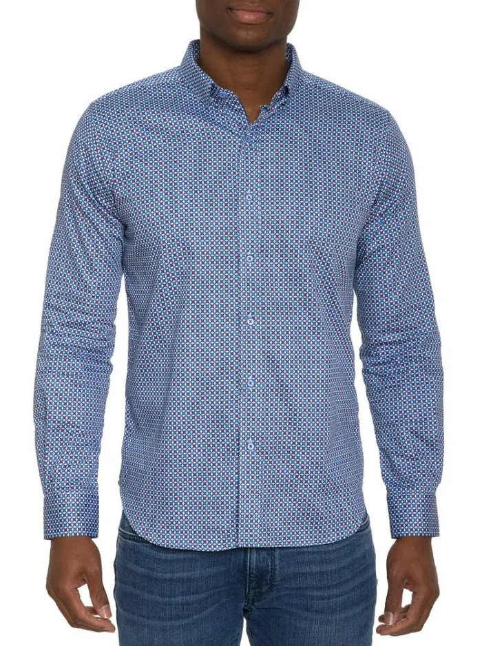 Men COSTA LONG SLEEVE BUTTON DOWN SHIRT Multi Robert Graham Button Down Shirts