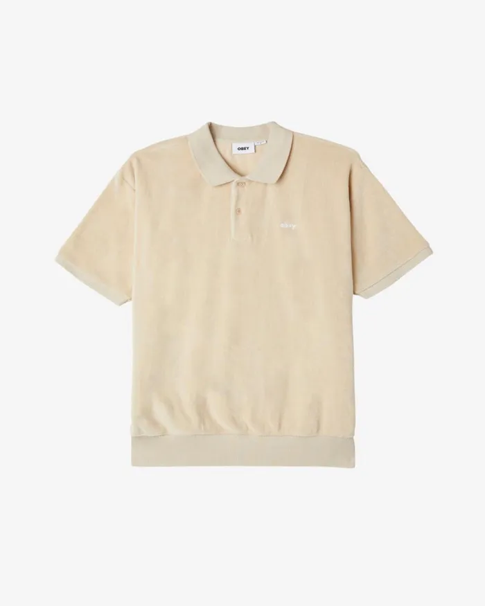 Men DENTON POLO Oyster Grey OBEY Clothing TOPS