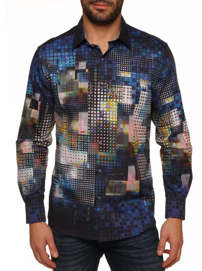 Men DISCO SKULL 2 LONG SLEEVE BUTTON DOWN SHIRT Multi Robert Graham Button Down Shirts