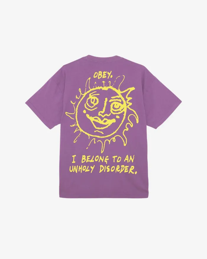 Men DISORDER HEAVYWEIGHT TSHIRT Surf Blue OBEY Clothing TSHIRTS