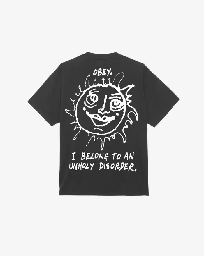 Men DISORDER HEAVYWEIGHT TSHIRT Surf Blue OBEY Clothing TSHIRTS