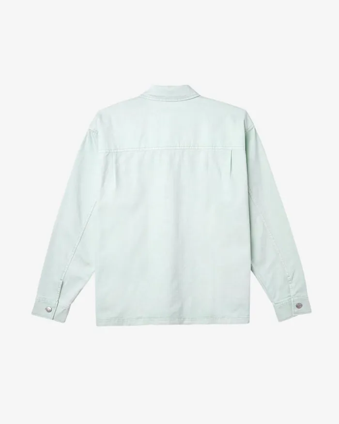 Men DIVISION SHIRT JACKET Pigment French Blue OBEY Clothing JACKETS