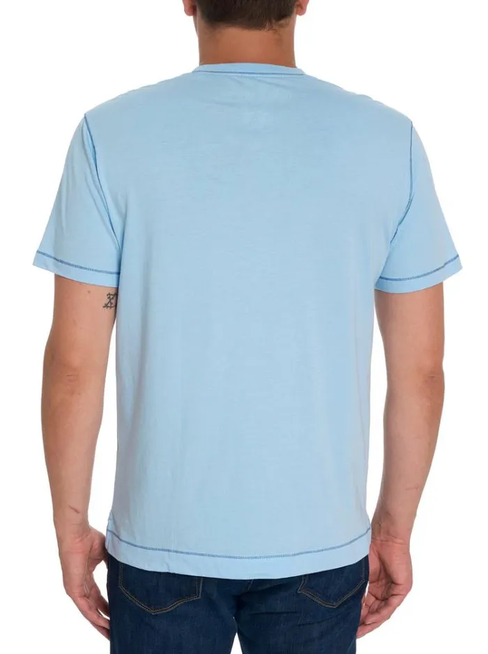 Men EASTWOOD TSHIRT Light Blue Robert Graham Sweaters and Knits