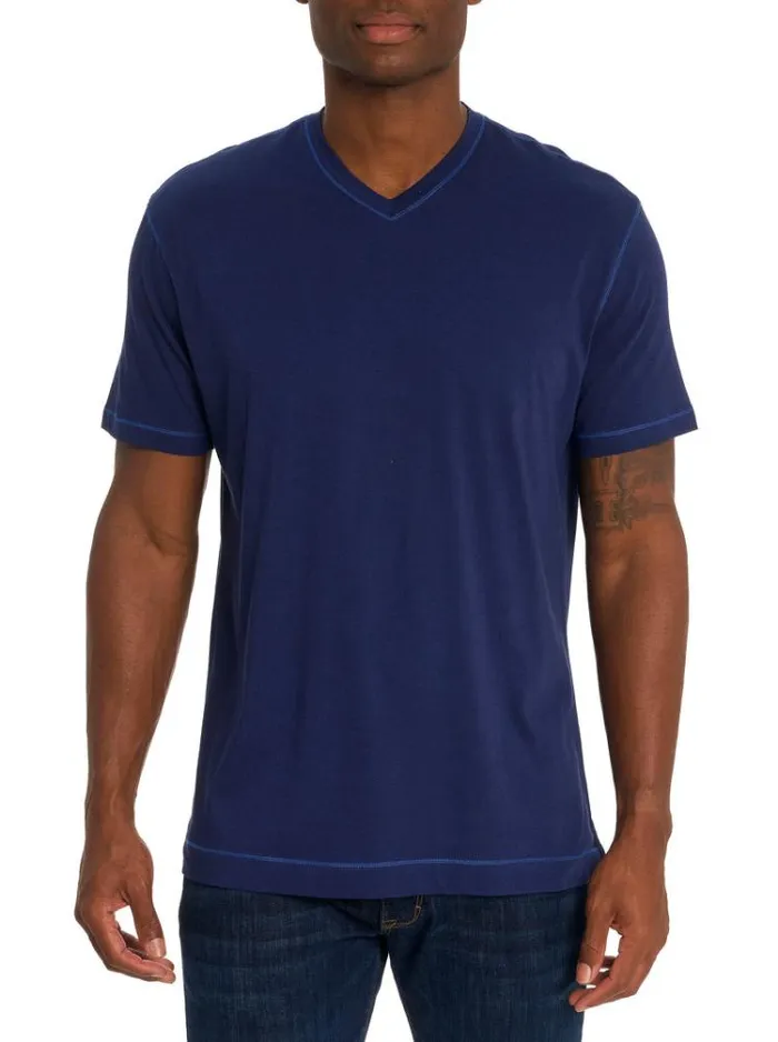 Men EASTWOOD TSHIRT Light Blue Robert Graham Sweaters and Knits