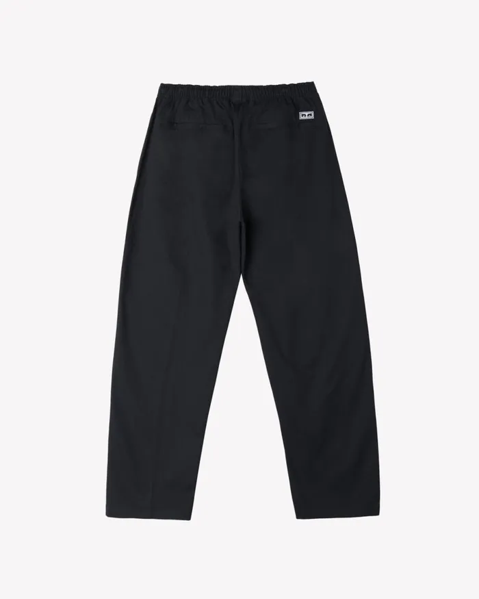 Men EASY TWILL PANT Black OBEY Clothing BOTTOMS