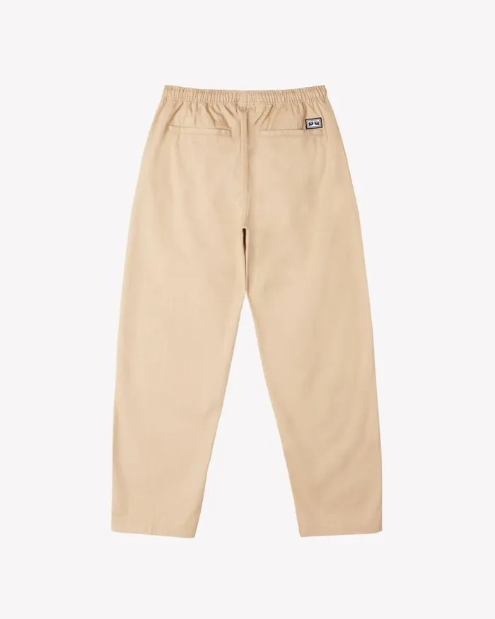 Men EASY TWILL PANT Black OBEY Clothing BOTTOMS