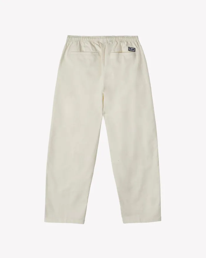 Men EASY TWILL PANT Black OBEY Clothing BOTTOMS