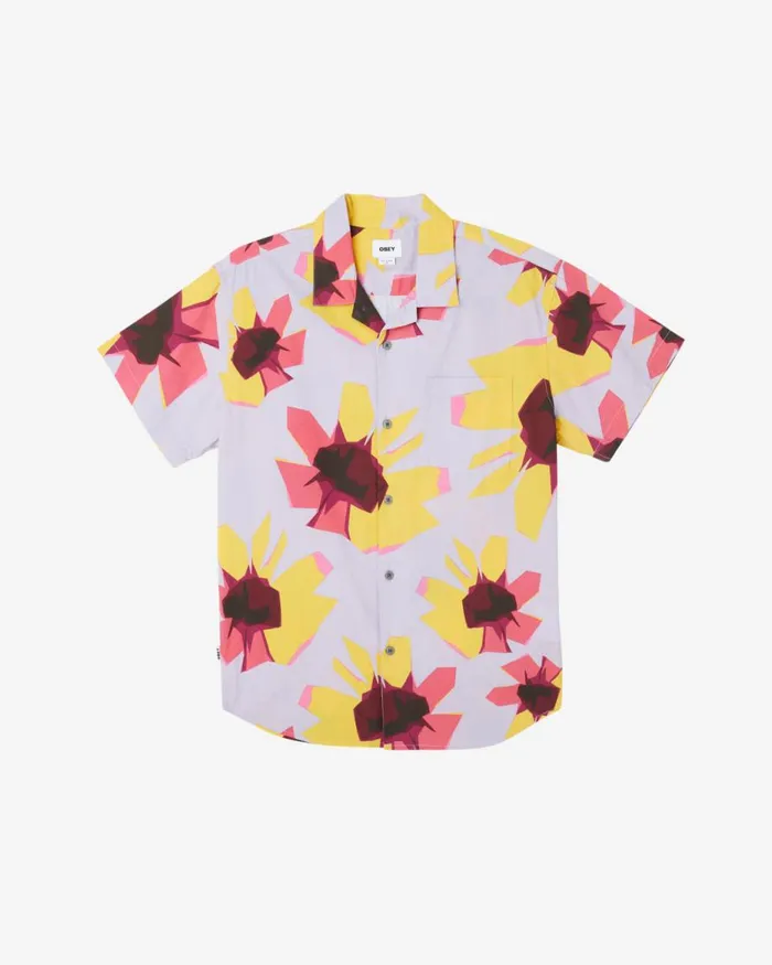 Men EDEN SS SHIRT Orchid Petal Multi OBEY Clothing TOPS