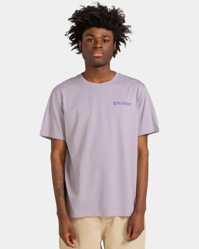Men Element TShirts Blazin Chest TShirt Lavender Gray Men Element TShirts Blazin Chest TShirt Lavender Gray