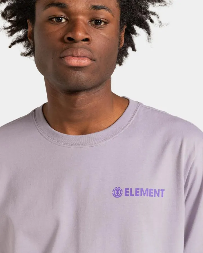 Men Element TShirts Blazin Chest TShirt Lavender Gray Men Element TShirts Blazin Chest TShirt Lavender Gray