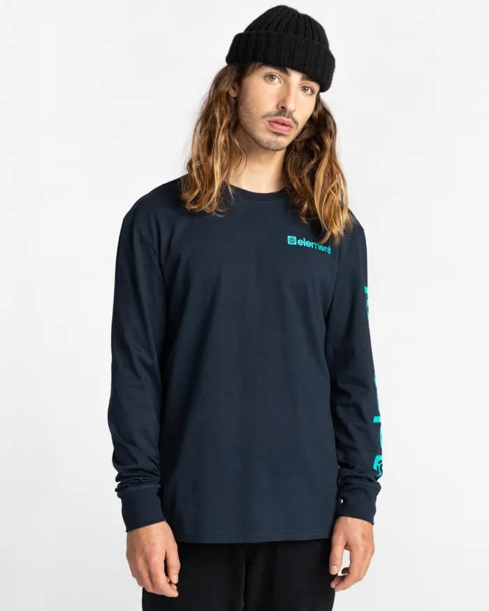 Men Element TShirts Joint Long Sleeve TShirt Eclipse Navy Men Element TShirts Joint Long Sleeve TShirt Eclipse Navy