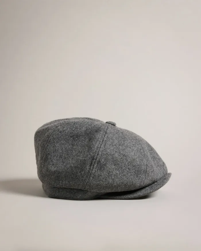 Men ELIOTTI 8211 Woollen Baker Boy Hat Grey Ted Baker Hats and Caps Men ELIOTTI 8211 Woollen Baker Boy Hat Grey Ted Baker Hats and Caps