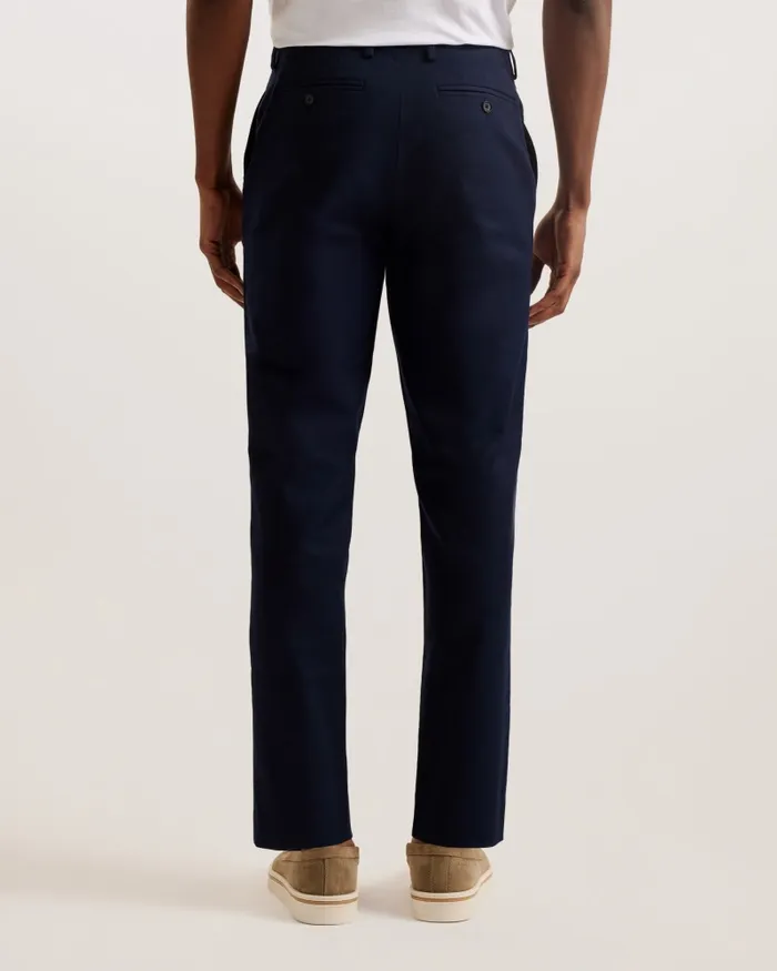 Men FELIXT 8211 Slim Fit Cotton Tailored Trousers Navy Ted Baker Trousers and Chinos Men FELIXT 8211 Slim Fit Cotton Tailored Trousers Navy Ted Baker Trousers and Chinos