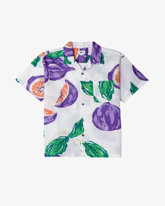 Men FIGS SHIRT Shell Pink Multi OBEY Clothing TOPS