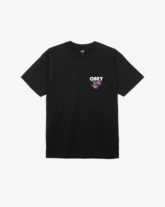 Men FLORAL GARDEN CLASSIC TSHIRT White OBEY Clothing TSHIRTS