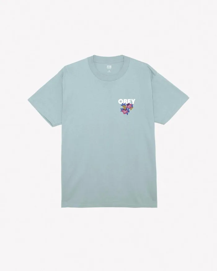 Men FLORAL GARDEN CLASSIC TSHIRT White OBEY Clothing TSHIRTS