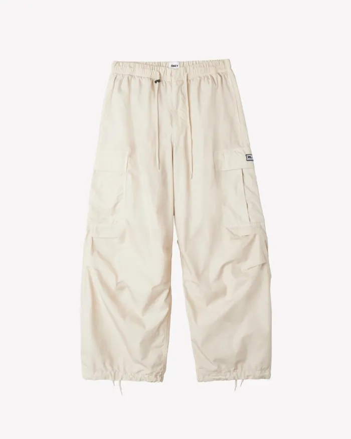 Men GIANT PARACHUTE CARGO Java Brown OBEY Clothing BOTTOMS