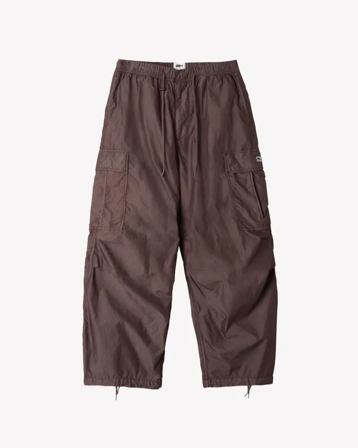 Men GIANT PARACHUTE CARGO Java Brown OBEY Clothing BOTTOMS