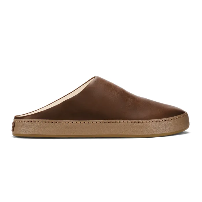 Men Hmani Mens Leather Mules Toffee Tan Olukai Leather