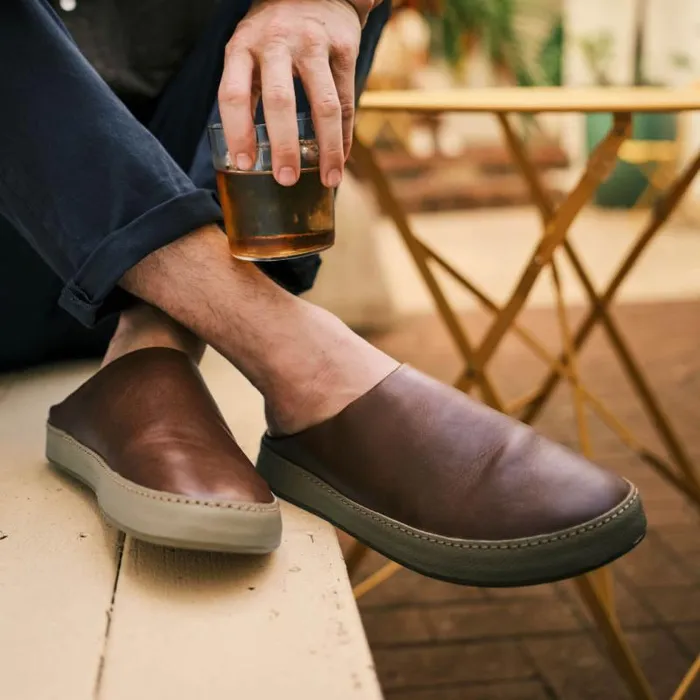 Men Hmani Mens Leather Mules Toffee Tan Olukai Leather Men Hmani Mens Leather Mules Toffee Tan Olukai Leather