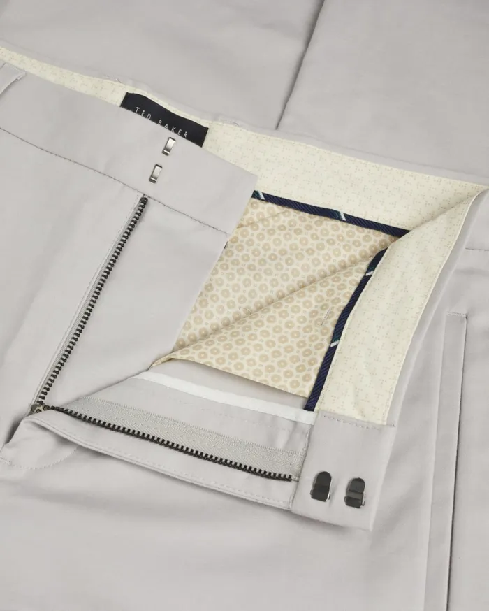 Men HAKKNEE 8211 Slim Fit Cotton Cargo Trousers Light Grey Ted Baker Trousers and Chinos Men HAKKNEE 8211 Slim Fit Cotton Cargo Trousers Light Grey Ted Baker Trousers and Chinos