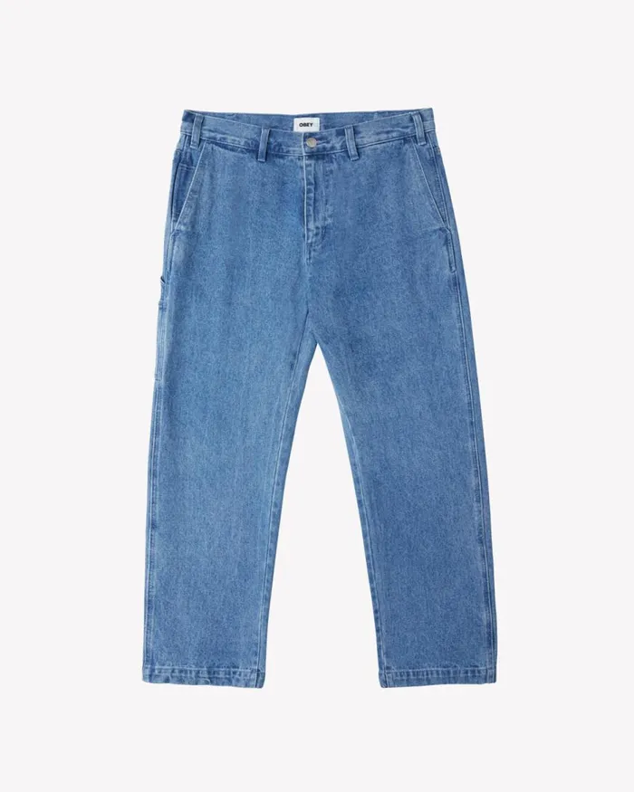 Men HARDWORK CARPENTER DENIM Unbleached OBEY Clothing Denim