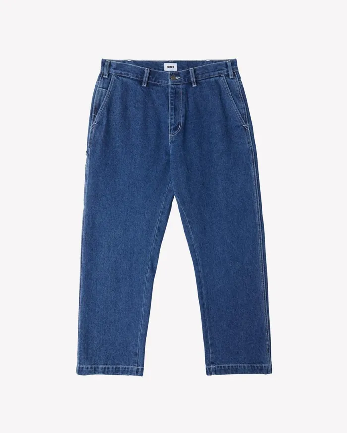 Men HARDWORK CARPENTER DENIM Unbleached OBEY Clothing Denim