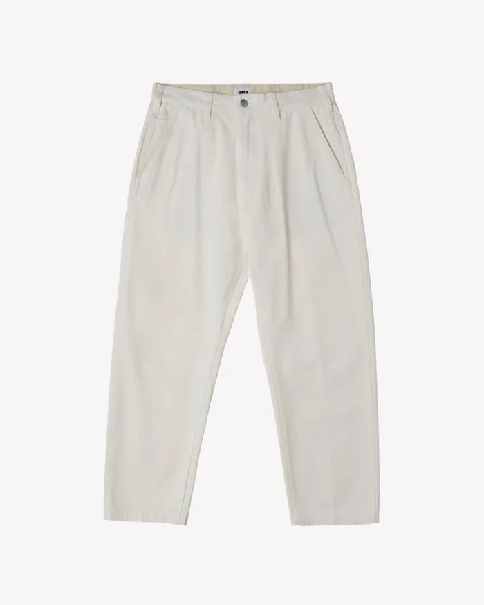 Men HARDWORK CARPENTER PANT Unbleached OBEY Clothing BOTTOMS
