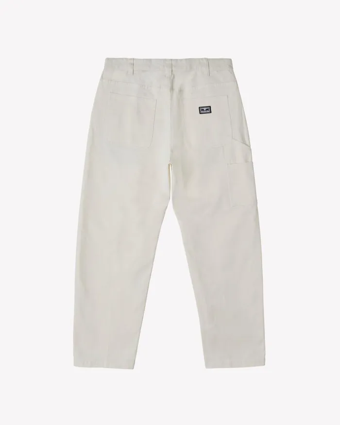 Men HARDWORK CARPENTER PANT Unbleached OBEY Clothing BOTTOMS