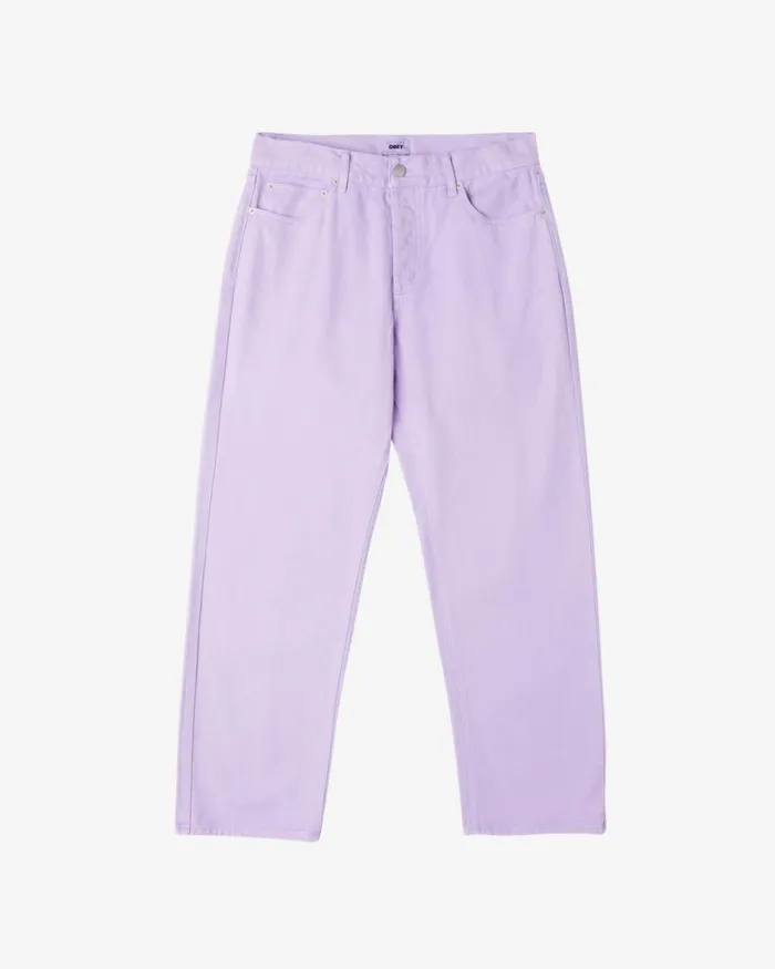 Men HARDWORK PIGMENT DENIM Pigment Orchid Petal OBEY Clothing Denim