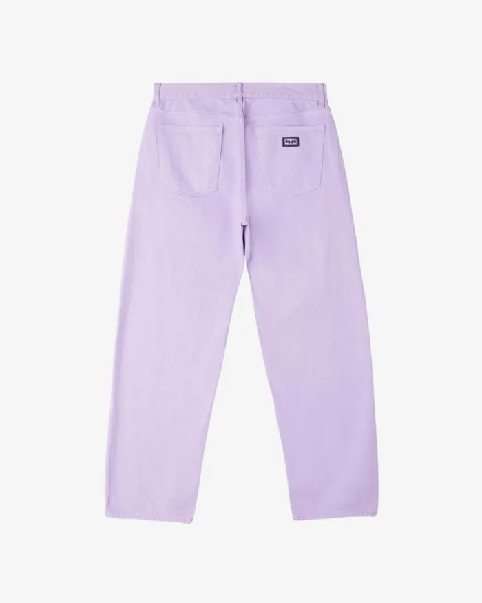 Men HARDWORK PIGMENT DENIM Pigment Orchid Petal OBEY Clothing Denim