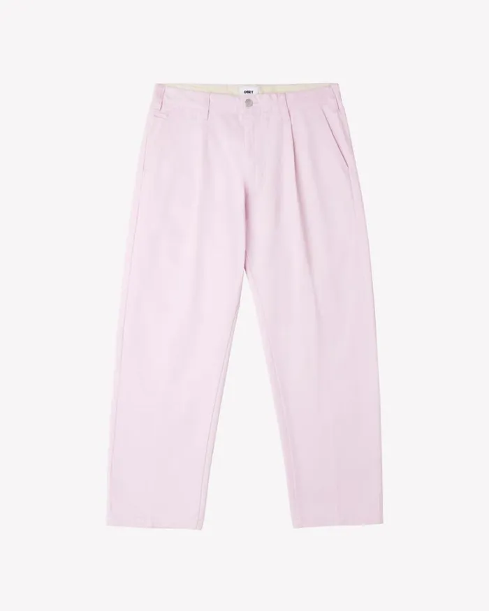 Men HARDWORK PLEATED PANT Clay OBEY Clothing BOTTOMS