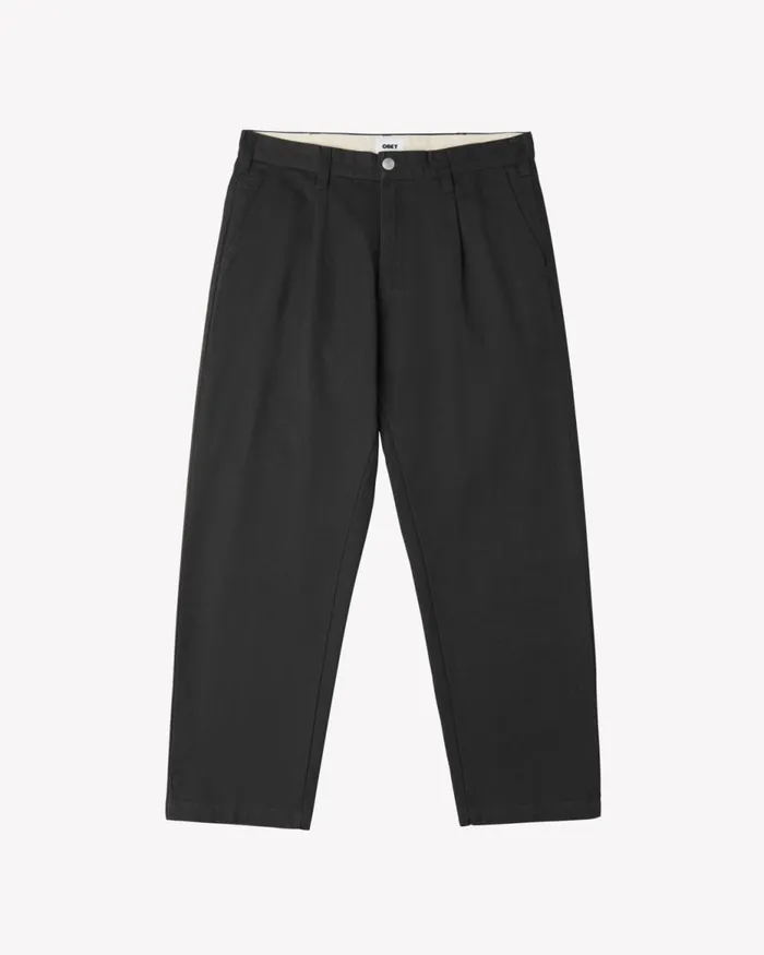 Men HARDWORK PLEATED PANT Clay OBEY Clothing BOTTOMS