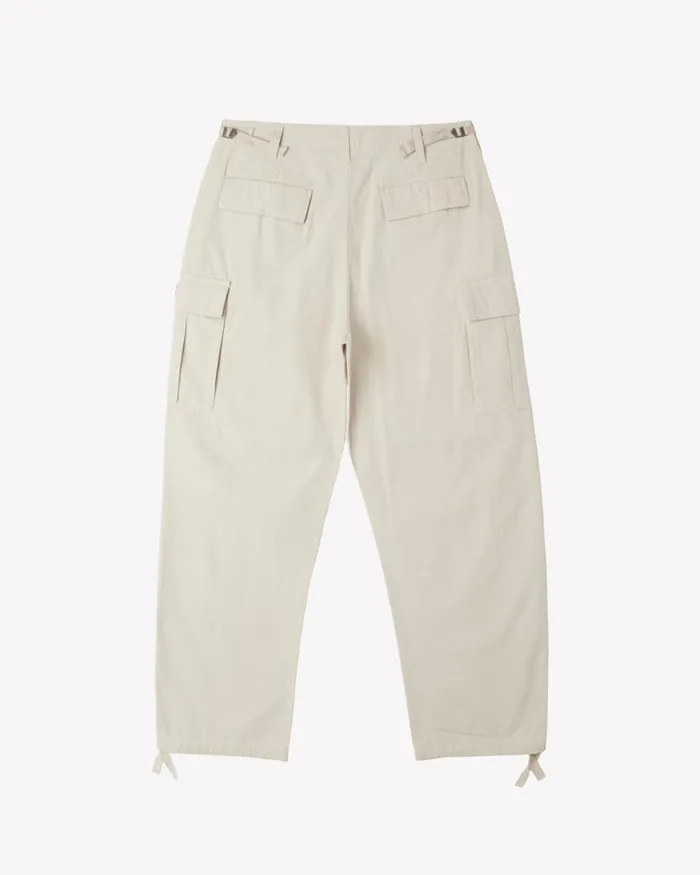 Men HARDWORK RIPSTOP CARGO PANT Silver Grey OBEY Clothing BOTTOMS