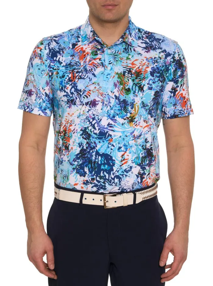 Men HIDDEN COVES KNIT POLO Multi Robert Graham Polos and TShirts