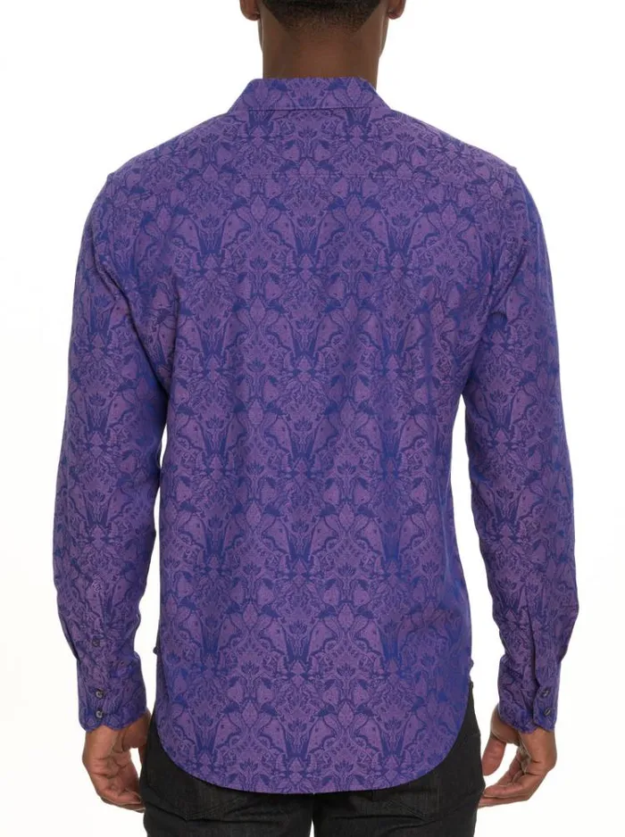 Men HIGHLAND 3 LONG SLEEVE BUTTON DOWN SHIRT Turquoise Robert Graham Button Down Shirts