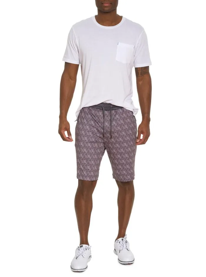Men IRON SKULL KNIT SHORTS Grey Robert Graham Shorts and Swim