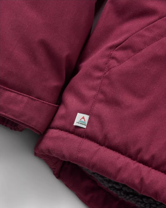 Men Jackets Passenger Discover Recycled Sherpa Lined Jacket Wine Wine