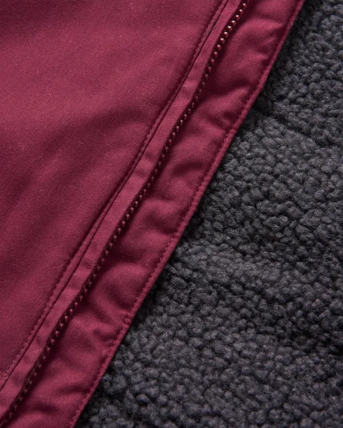 Men Jackets Passenger Discover Recycled Sherpa Lined Jacket Wine Wine
