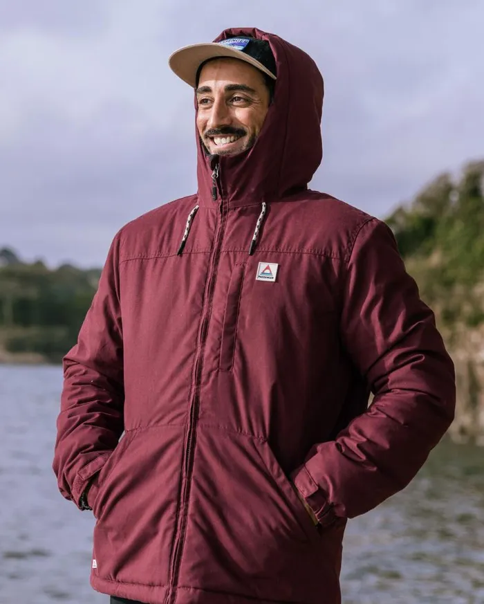 Men Jackets Passenger Discover Recycled Sherpa Lined Jacket Wine Wine