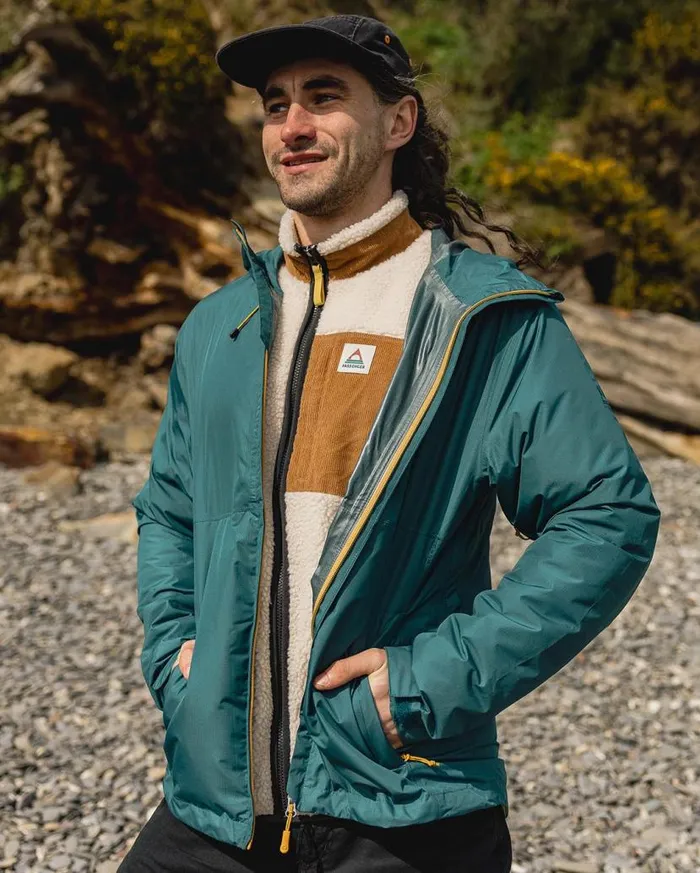 Men Jackets Passenger Echo Recycled Water Resistant Jacket Mediterranean Mediterranean