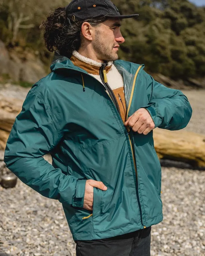 Men Jackets Passenger Echo Recycled Water Resistant Jacket Mediterranean Mediterranean