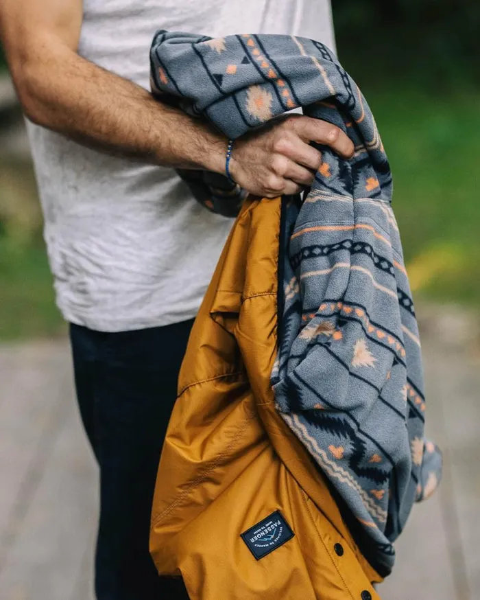 Men Jackets Passenger Journey Recycled Reversible Jacket Golden Brown Golden Brown