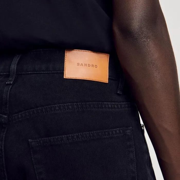 Men Jeans SANDRO Baggy Jeans Black