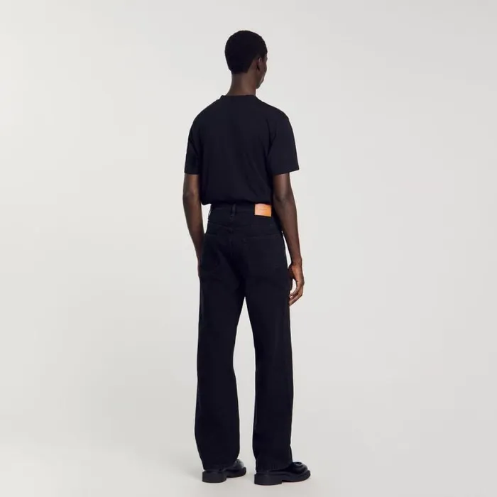 Men Jeans SANDRO Baggy Jeans Black