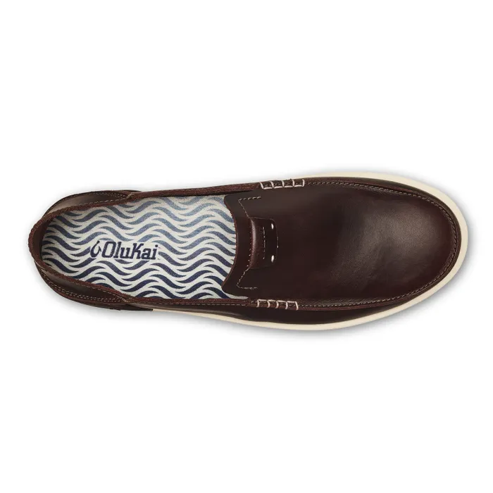 Men Kkaha Mens Leather SlipOn Shoes Dark Java Olukai SlipOn Men Kkaha Mens Leather SlipOn Shoes Dark Java Olukai SlipOn